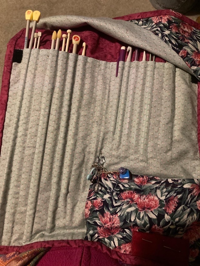 This is a very useful knitting needle wrap  devised and created by Jenny C